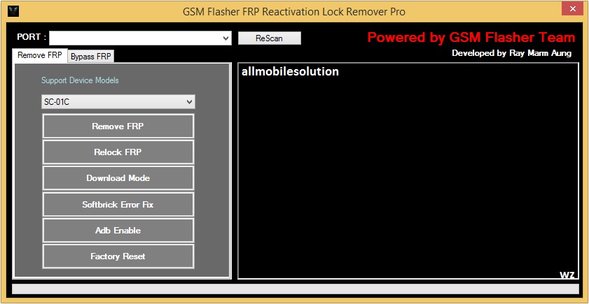 gsm flasher frp reactivation lock remover pro
